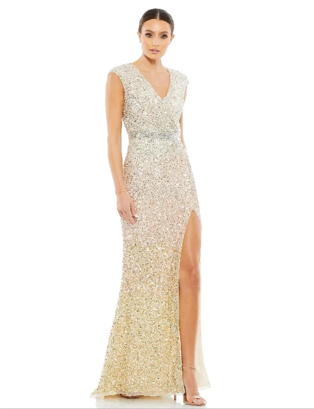 Formal Attire For Women Nude 14 Mac Duggal 5489 Long Formal Evening Gown Sale