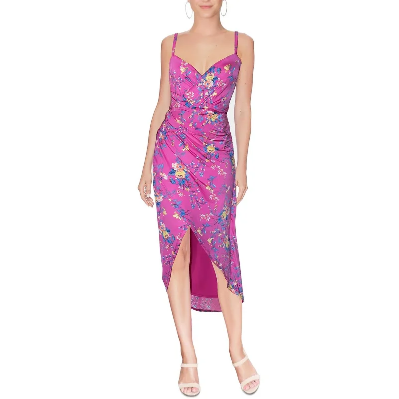 Women's Floral Print Outfit Rachel Rachel Roy Womens Floral Long Wrap Dress