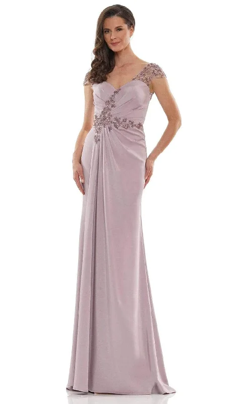 Stylish And Comfortable Clothing For Women Marsoni by Colors - V-Neck Embellished Formal Gown MV1133