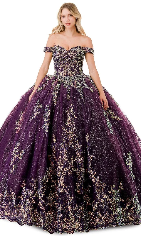 Women's Wardrobe Apparel Trevi Collection L2822C - Sequin Appliqued Sweetheart Ballgown