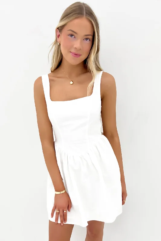 Women's Clothing For Holiday Travel Codie Mini Dress White