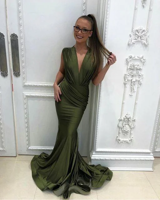 Comfortable Women's Attire Olive L Jessica Angel Formal Evening Long Gown 327R Sale