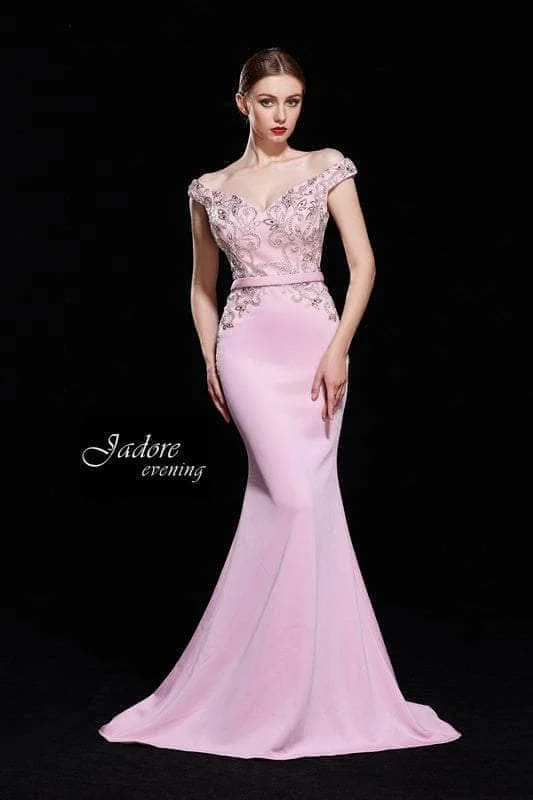 Stylish Outerwear Clothes For Women J'Adore Dresses J12009 - Cap Sleeve Mermaid Prom Gown