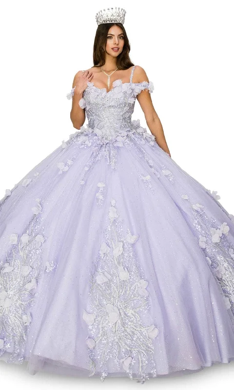 Women's Luxury Attire Cinderella Couture 8061J - Silver Embroidered Sweetheart Ballgown