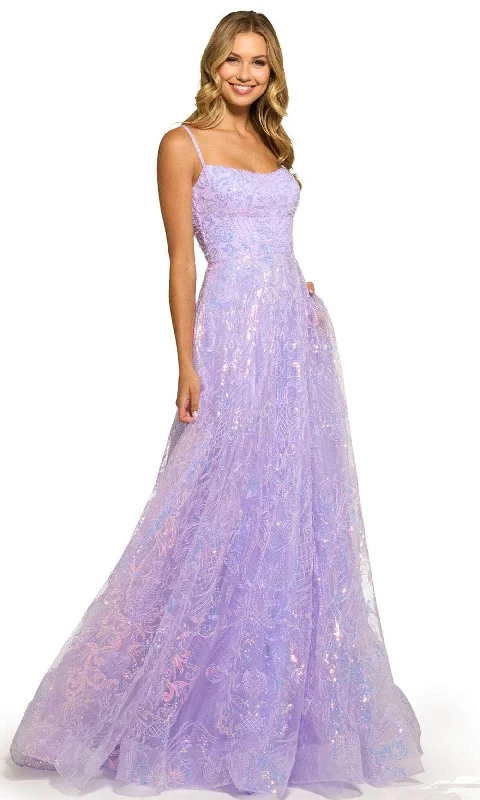 Women's Work Apparel Sherri Hill 55533 - Beautiiful Scoop Embellished A-line Gown