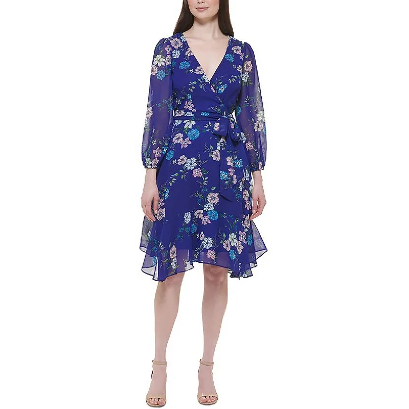 Women's Casual Apparel For Weekends Jessica Howard Womens Petites Floral Print Cocktail And Party Dress