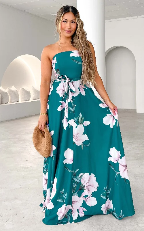 Women's Transitional Attire Tamra Maxi Dress - Green Floral