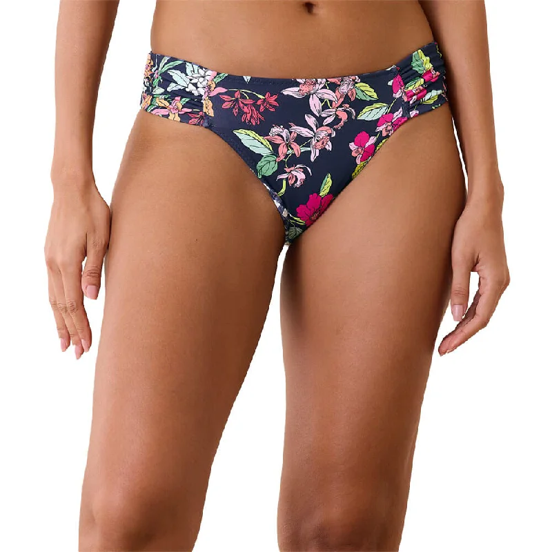 Women's Workout Garments Tommy Bahama Summer Floral Reversible Hipster Bottom - Mare Navy Rev