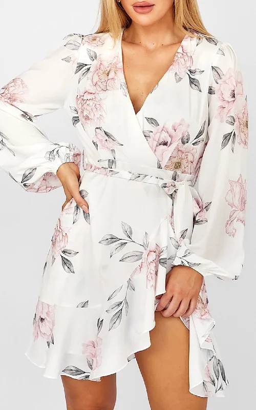 Women's Clothing Sets Liliana Dress - White Floral