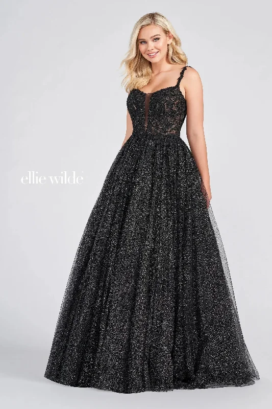 Stylish Women's Clothing Ellie Wilde EW122049 Prom Long Formal Pocket Ball Gown