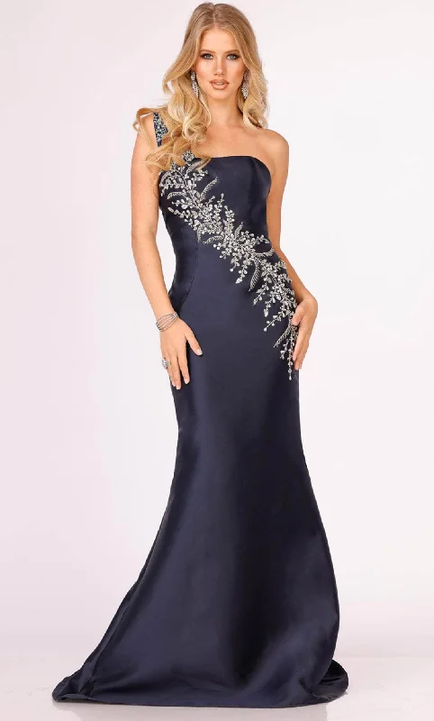 Women's Evening Outfit Terani Couture 231P0176 - One Sleeve Embellished Evening Gown