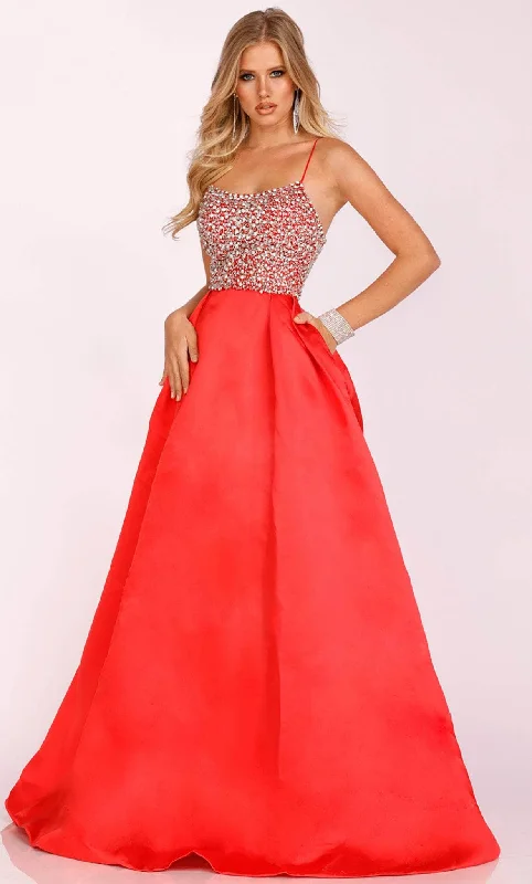 Women's Chic Outfit Terani Couture 231P0087 - Beaded Scoop Prom Gown