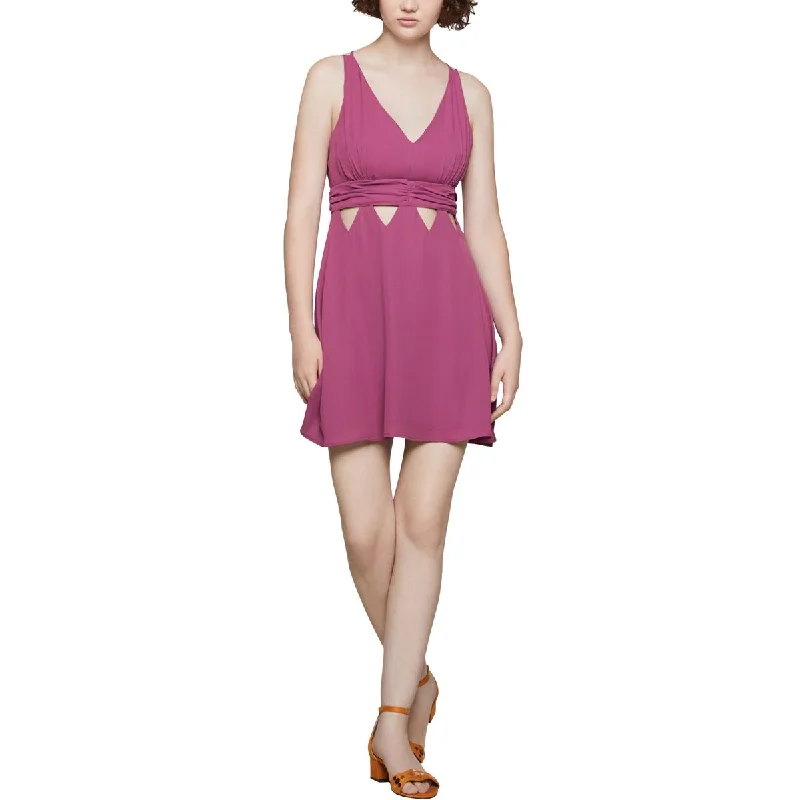 Elegant Clothing For Women BCBGeneration Women's Gathered Cut-Out V-Neck Sleeveless Mini Dress