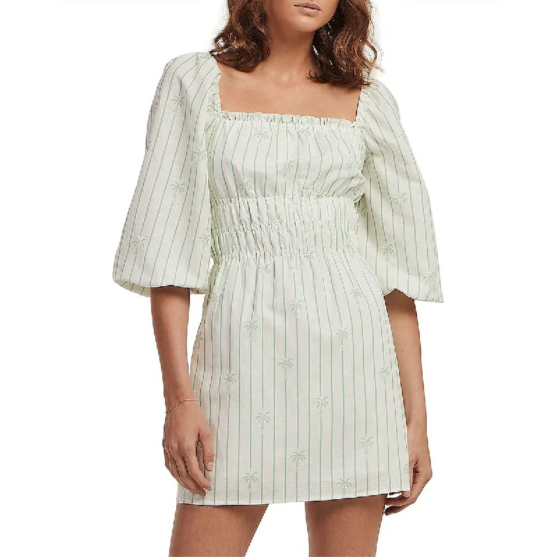 Women's Comfy Attire For Lounging Charlie Holiday Womens Linen Short Mini Dress