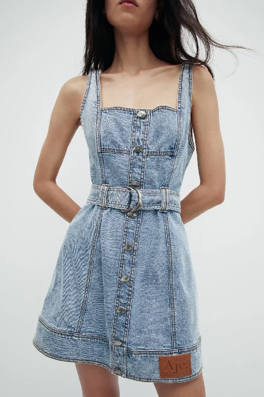 Women's Classic Attire Zariah Denim Mini Dress