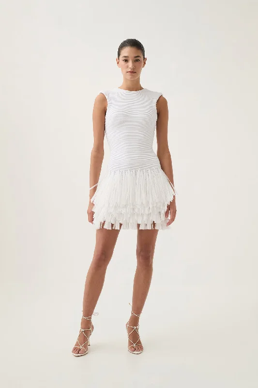 Women's Contemporary Apparel Rushes Raffia Knit Mini Dress