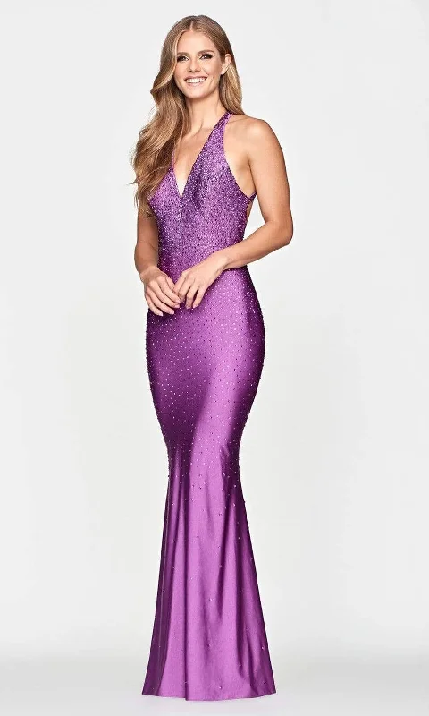 Women's Activewear Attire Faviana - S10631 Jeweled Halter Long Gown