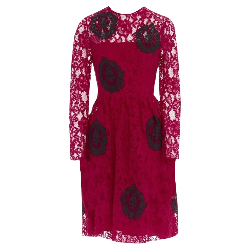 Women's Clothing For Holiday Travel Huishan Zhang floral embroidery lace spot cocktail dress