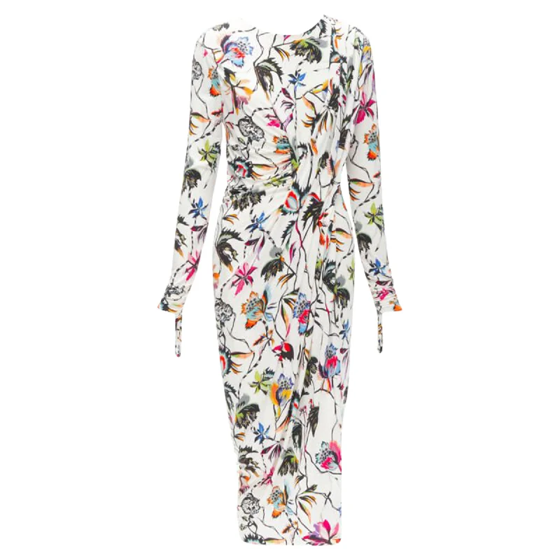 Women's Professional Apparel Jason Wu floral print draped viscose dress