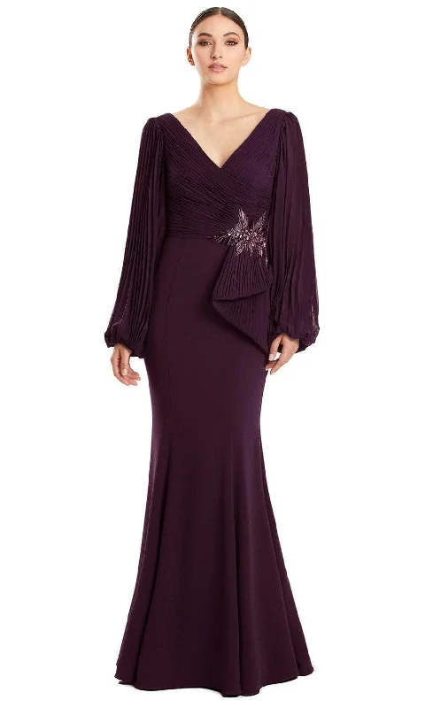 Women's Transitional Outfit Alexander by Daymor 1886F23 - Bishop Sleeve Mermaid Evening Gown