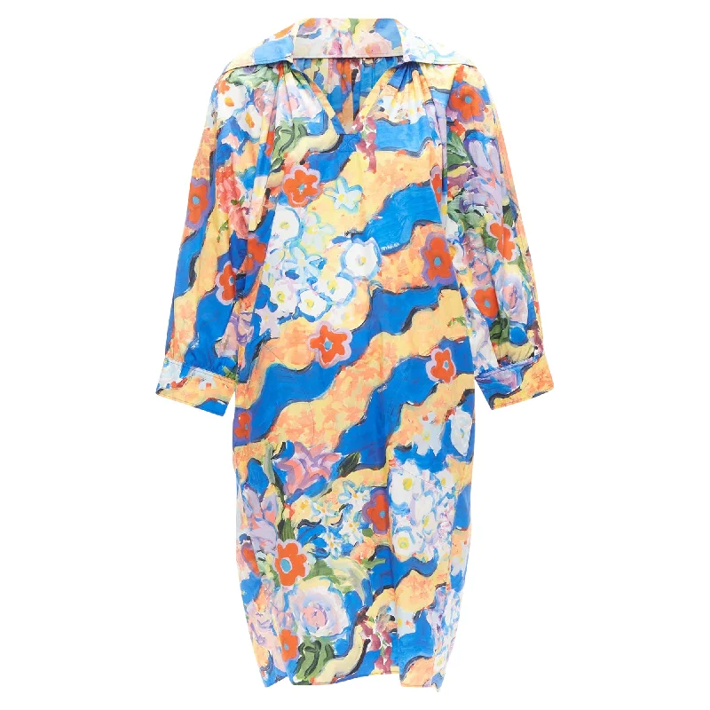 Women's Trendy Clothing Marni minia Veronesi multicolour floral paint batwing dress