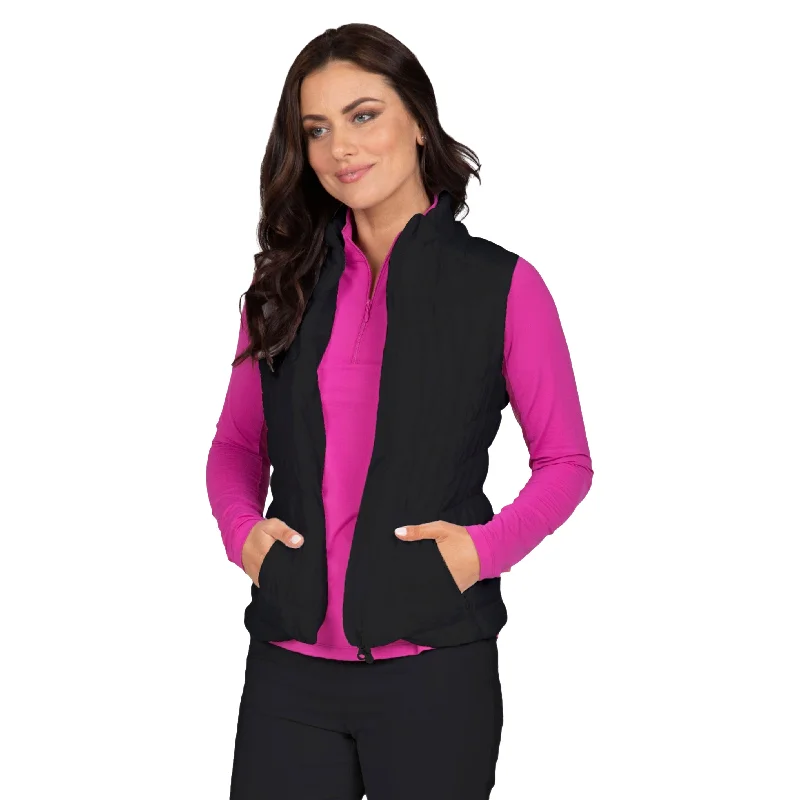 Women's Clothing For Work IBKUL Solid Vest - Black