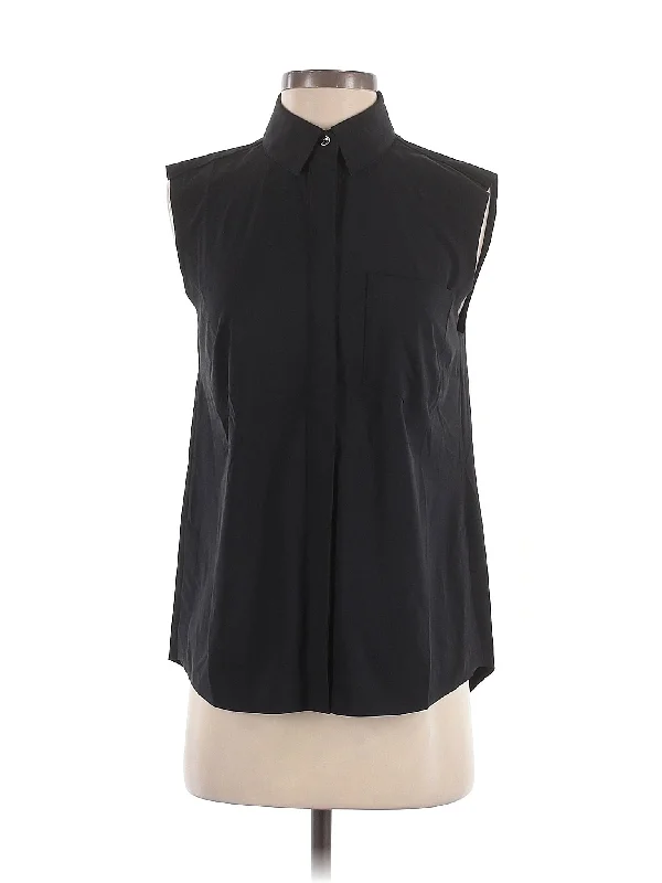 Women's Urban Clothing Sleeveless Button Down Shirt