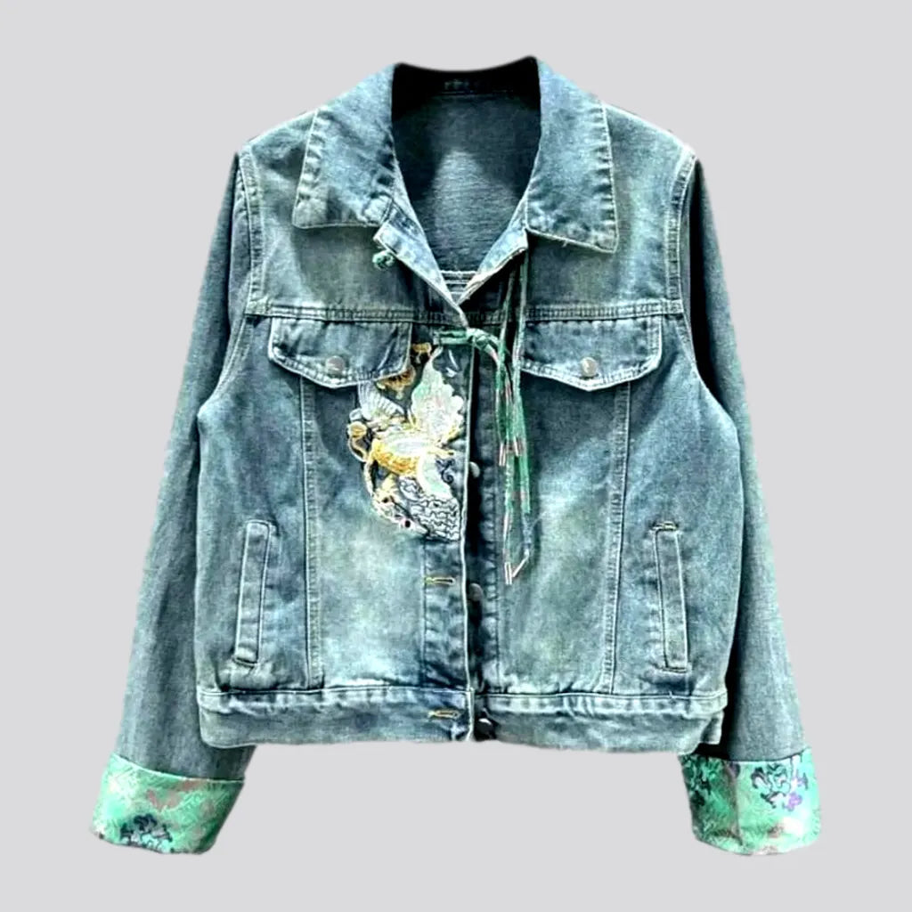 Women's Workout Clothing Vintage oversized jean jacket