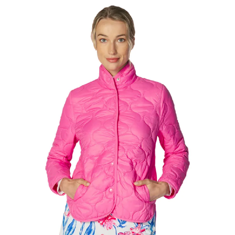 Women's Clothes For Work G Lifestyle Padded Jacket - Hot Pink