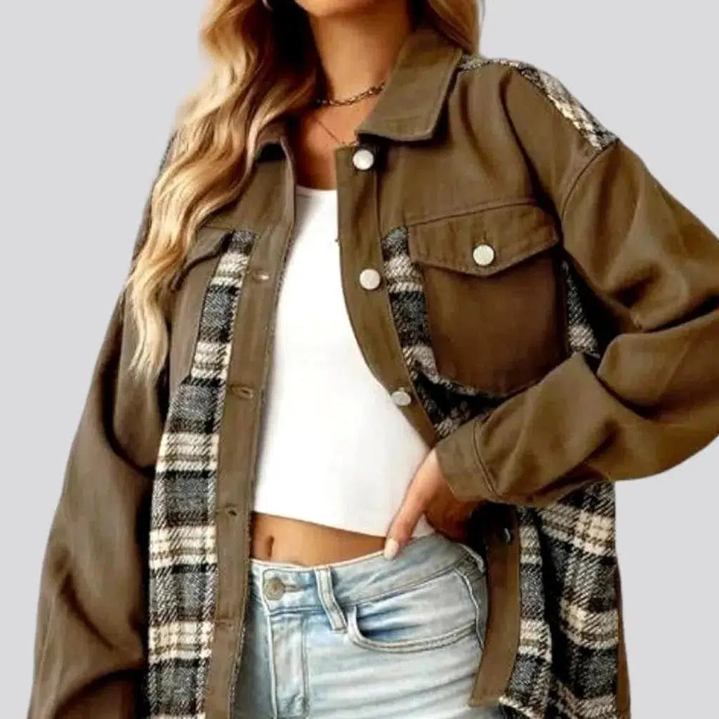 Women's Evening Wear Attire Shirt-like women's denim jacket