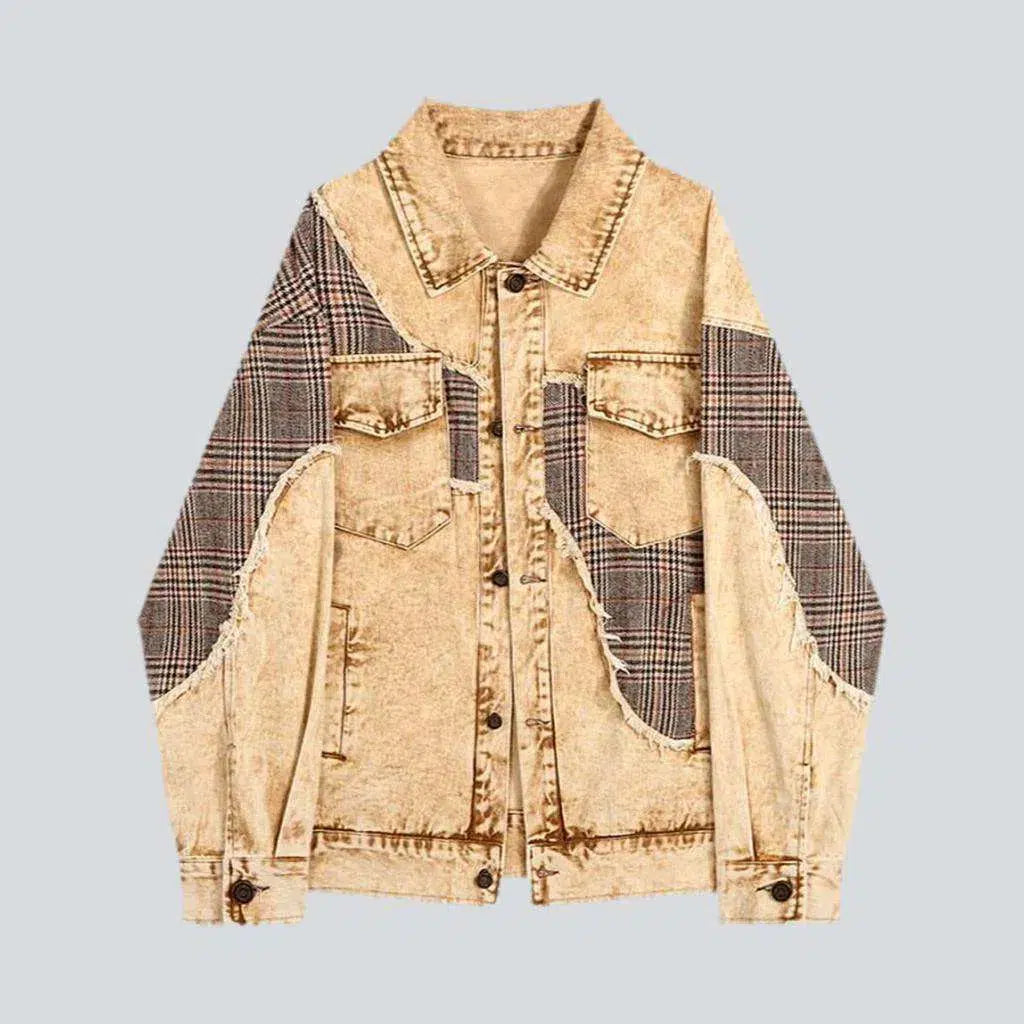 Modern Women's Apparel Vintage patchwork women's denim jacket