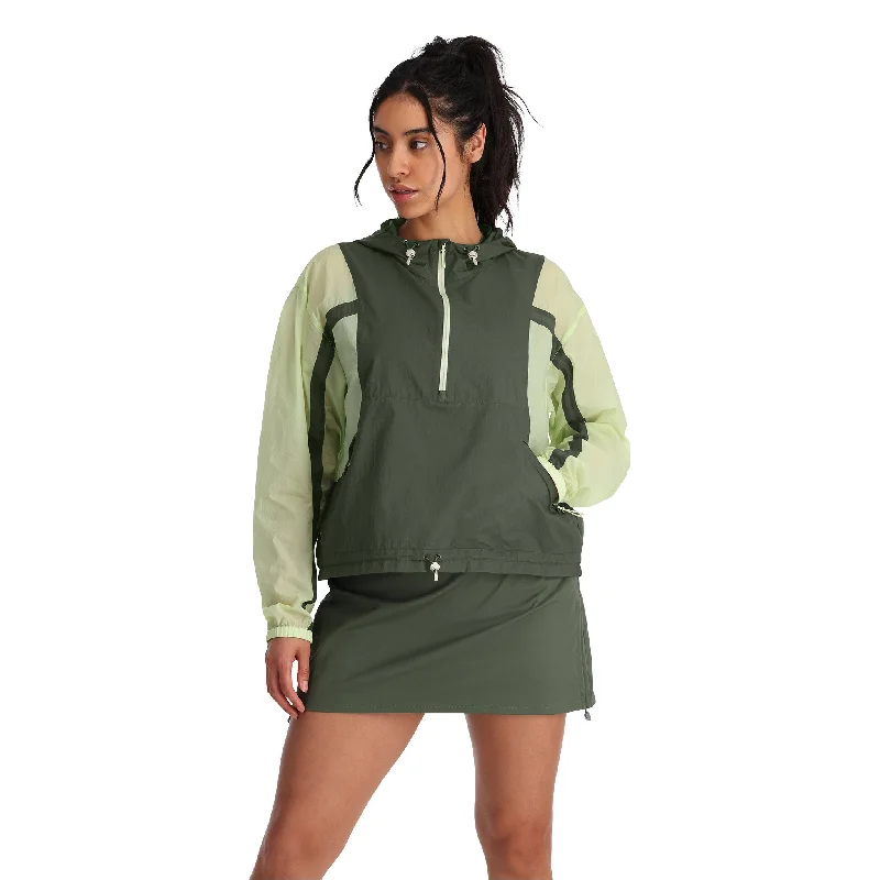 Women's Functional Outdoor Garments Womens Boulder Lite Anorak - Thyme Green