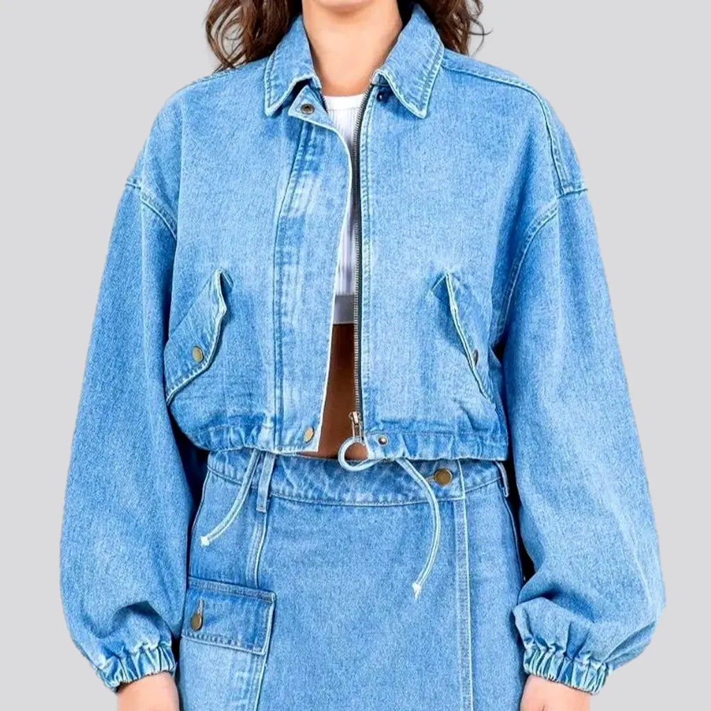 Women's Weekend Outfit Trendy oversized women's denim jacket