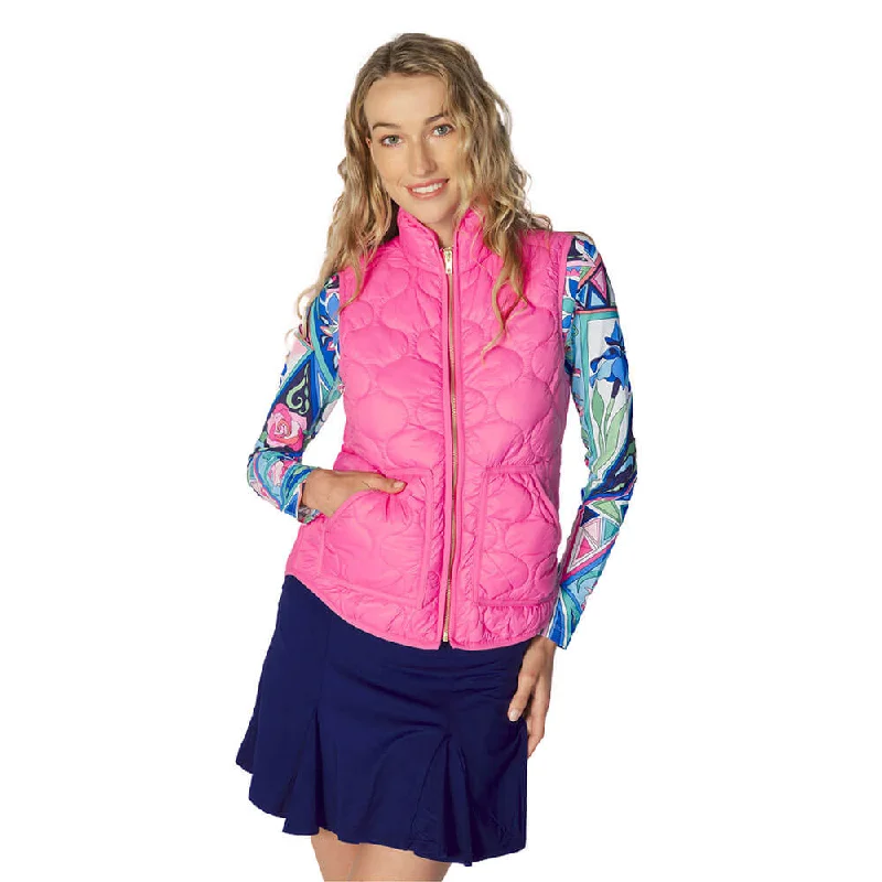 Women's Vacation Clothes G Lifestyle Padded Vest - Hot Pink