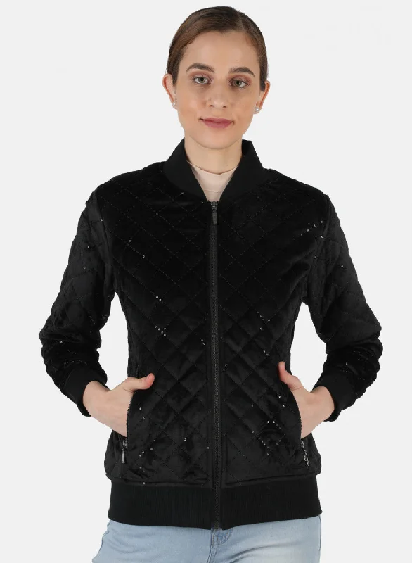 Women's Evening Wear Outfit Women Black Check Jacket