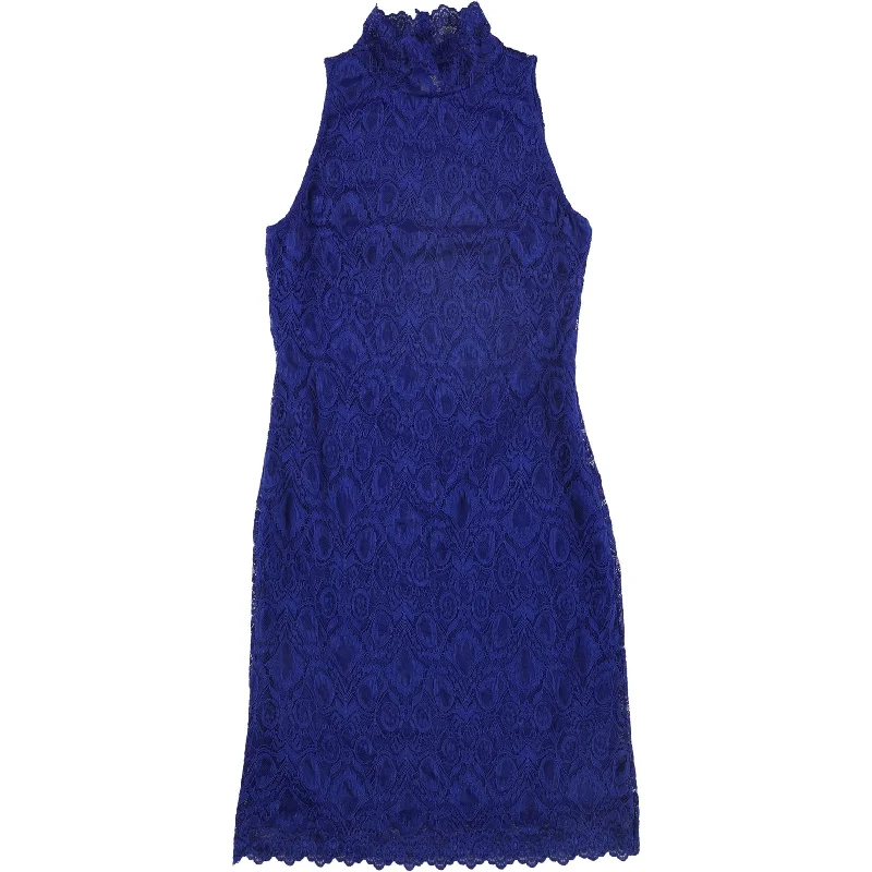 Women's Professional Apparel GUESS Womens Cutout Lace Bodycon Mini Dress, Blue, Small