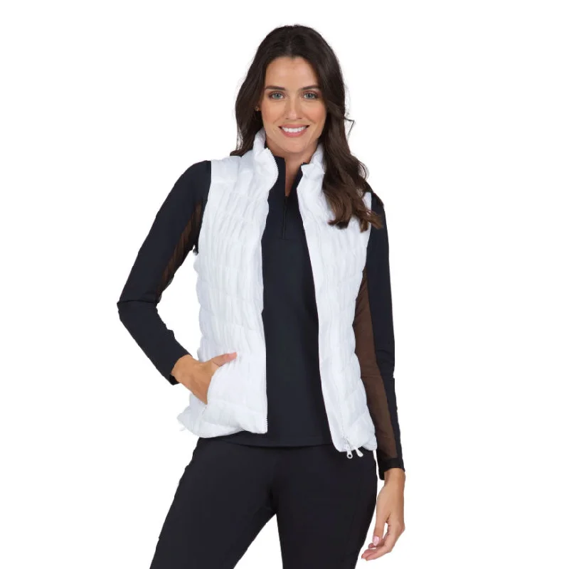 Women's Clothes For Outdoor Events IBKUL Solid Vest - White