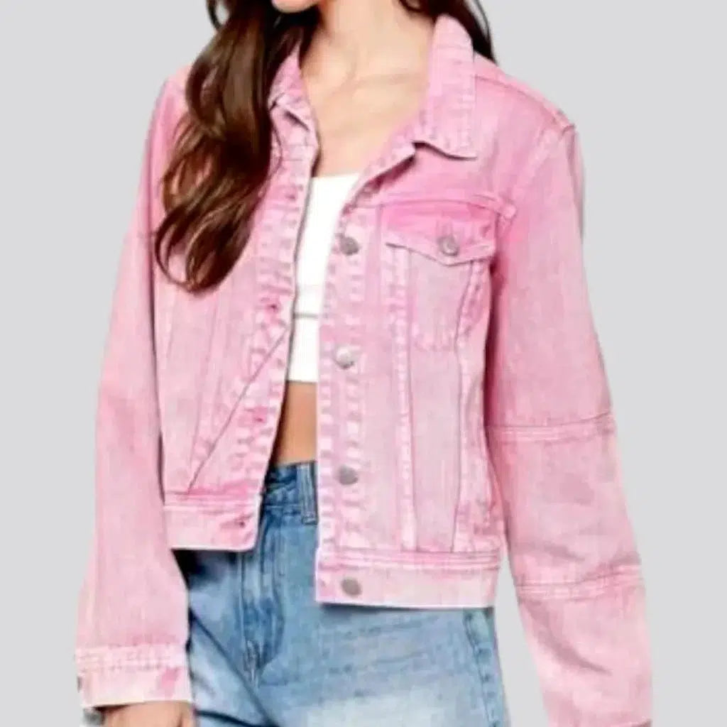 Timeless Women's Clothing Color women's denim jacket