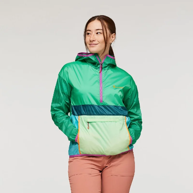 Women's Active Outfit For Fitness Women's Teca Half-Zip Windbreaker