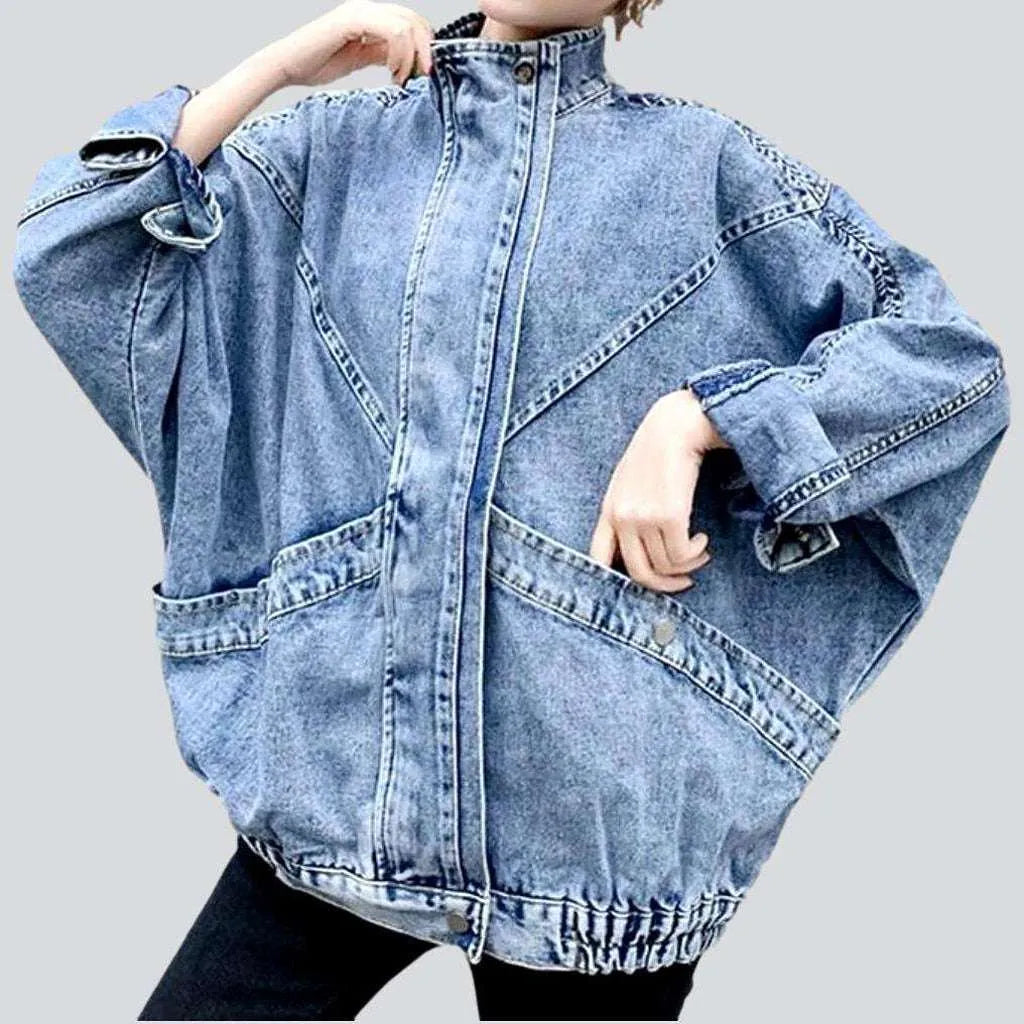 Women's Activewear Outfit Patchwork y2k denim jacket
 for women