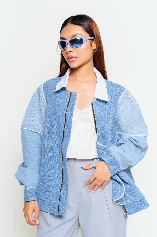 Women's Resort Apparel Denim Play Oversized Jacket